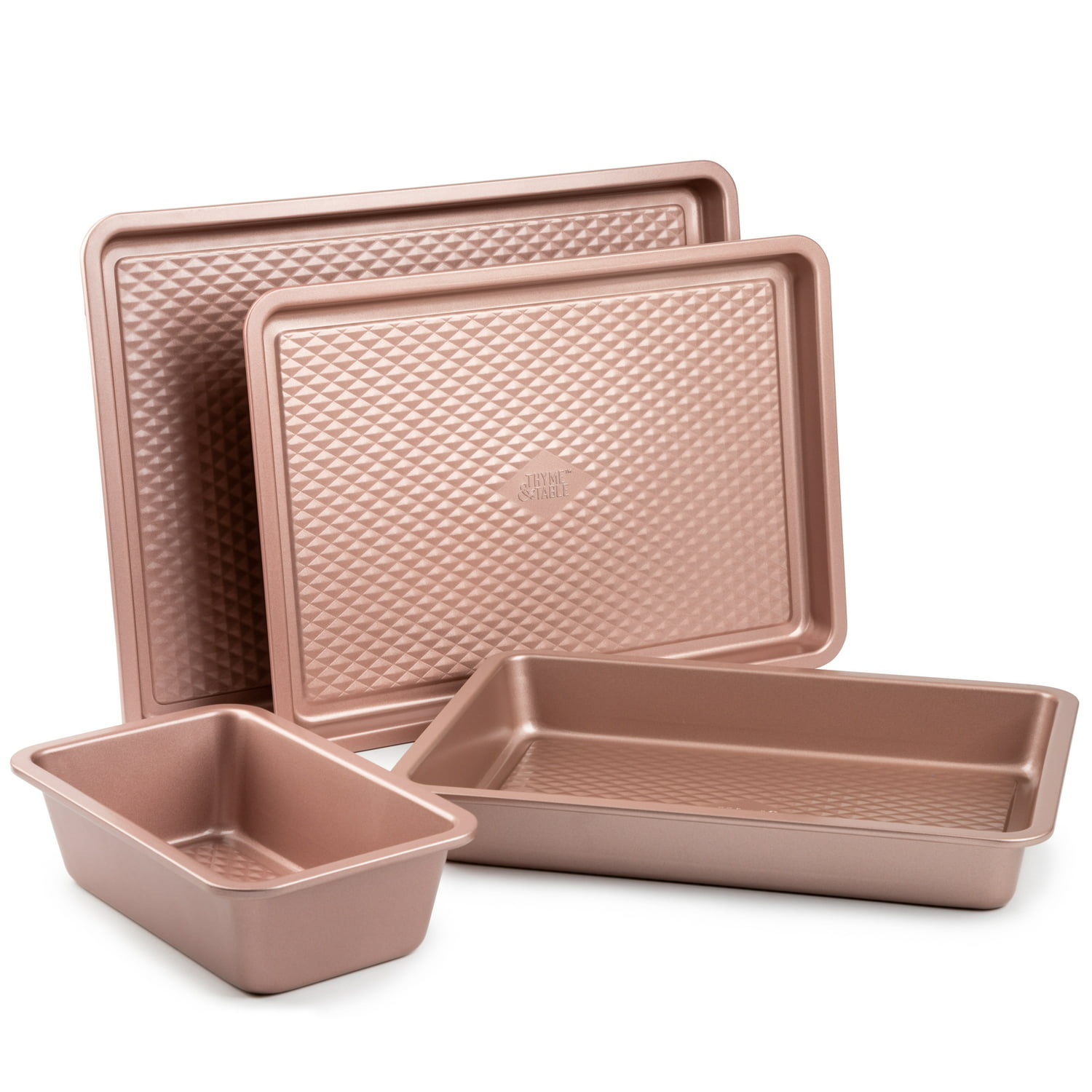 4-Piece Thyme & Table Non-Stick Aluminized Steel Baking Set (Rose Gold) $9.36 & More + Free S/H w/ Walmart+ or $35+