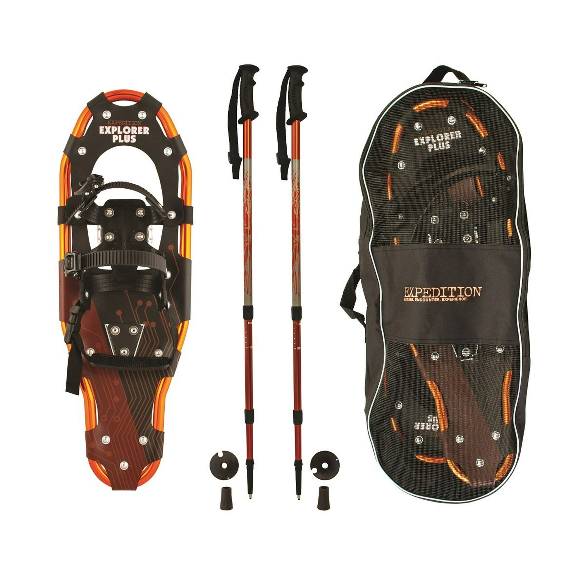 Expedition Outdoors Explorer Plus Snowshoes Kit (Aluminum Snowshoes w/ Trekking Poles) $14.71 + Free S&H w/ Walmart+ or $35+
