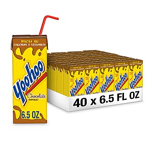 40-Count 6.5-Oz Yoo-hoo Chocolate Drink $  9.17 w/ S&S + Free Shipping w/ Prime or on $  25+