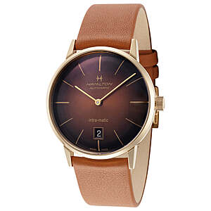 Hamilton American Classic Men's Automatic Watch w/ Leather Strap (38-42mm) 9 + Free Shipping