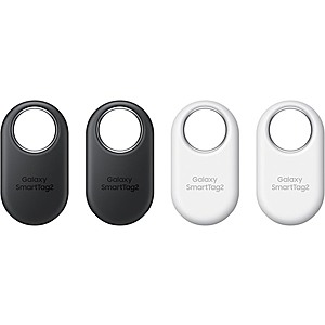4-Pack Samsung Galaxy SmartTag2 Bluetooth Trackers (Black + White) + Free Shipping w/ Amazon Prime