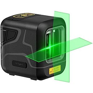 Fanttik D2 Pocket Self-Leveling Cross Line Green Laser Level $28 