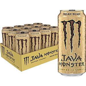 Select Accts: 12-Pk 15-Oz Monster Java Monster Mean Bean Coffee + Energy Drink $14.15 w/ S&S