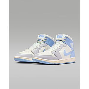 Nike Women’s Air Jordan 1 Mid Sneakers (Psychic Blue/Sail/Coconut Milk/Grey) $73.60 + Free S&H