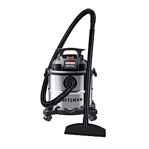 CRAFTSMAN 5-Gal. 4 HP Corded Wet/Dry Shop Vacuum w/ Accessories $40 + Free S&H
