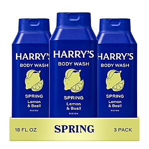 3-Pk 18-Oz Harry's Men's Body Wash (Various) from $11.85 w/ S&S