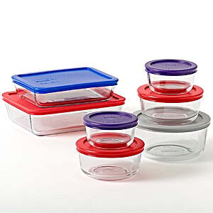 14-Pc Pyrex Simply Store Glass Bakeware Set (7 Containers + 7 Lids)