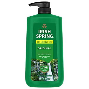 30-Oz Irish Spring Men's Body Wash (Original Scent) $4.65 w/ S&S