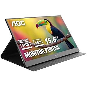 Prime Members: 15.6" AOC 16T20 FHD 60Hz IPS Portable Monitor $47.50 + Free S&H