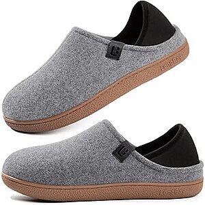 LongBay Men’s Memory Foam Slippers w/ Removable Insole & Convertible Heel (various)