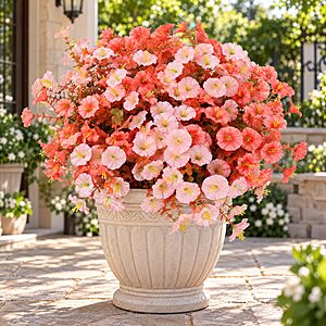 12-Bundle LetuoClips Artificial Fall Morning Glory Flower Stems w/ Eucalyptus Leaves $7 & More