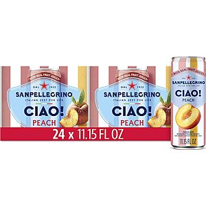 Select Accounts: 24-Pk 11.15-Oz Sanpellegrino CIAO! Sparkling Water from $8.95 & More w/ S&S