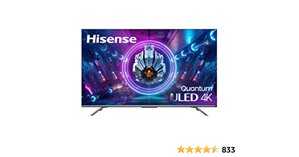 Hisense ULED Premium 55U7G QLED Series 55-inch Android 4K Smart TV with Alexa Compatibility, 1000-nit HDR10+, Dolby Vision & Atmos, 120Hz, HDMI 2.1, Game Mode Pro - $499