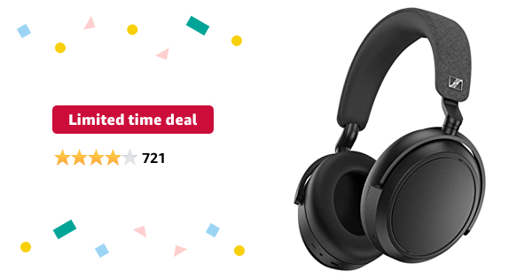 Limited-time deal: Sennheiser Momentum 4 Wireless Headphones - Bluetooth Headset for Crystal-Clear Calls with Adaptive Noise Cancellation, 60h Battery Life, Customizable  - $274.22