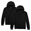 Gildan Adult Fleece Hoodie Sweatshirt, Style G18500, Multipack, Black (2-Pack), L, XL or XXL $13.73