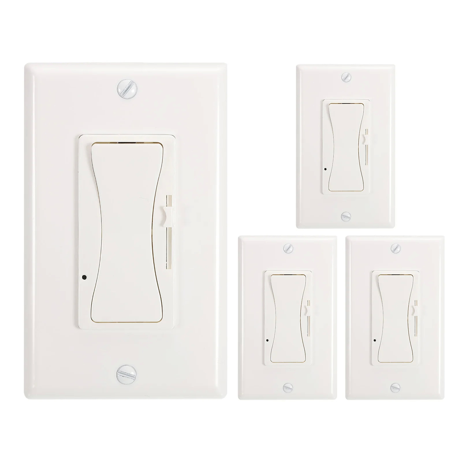 4-Pack Dimmer Switch 0-10V Low Voltage for Dimmable LED and CFL Lights $39.32 at Harfington