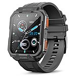 Fitpolo Fitness Tracker, 1.96&quot; Smartwatch, Bluetooth Call(Answer/Dial Calls), 5ATM, with Heart Rate Blood Oxygen (Grey) with Coupons $16.99