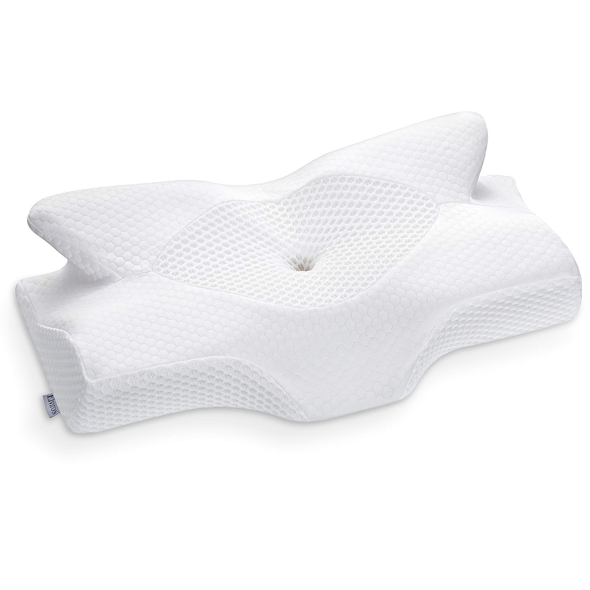 Elviros Cervical Memory Foam Pillow, Contour Pillows for Neck and Shoulder Pain, Ergonomic Orthopedic Sleeping Neck Contoured Support Pillow $15.49