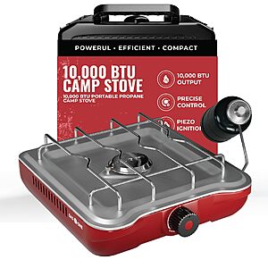 GasOne Single Propane Burner Camp Stove &ndash; 10,000BTU Portable Stove Propane Grill with Removable Cooking Grid &ndash; Large Easy to Use Knob &ndash; Carry Case Included $33.55