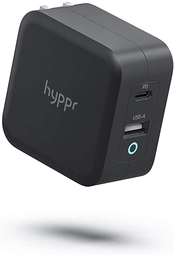 65W Hyppr GaN Wall Charger (45W USB-C PD 3.0 & 18W USB-A QC 3.0) $7.80 + Free Shipping