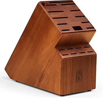 Cook N Home 20-Slot Acacia Wood Knife Storage Block $19.24 + Free Shipping w/ Prime or on Orders $25+