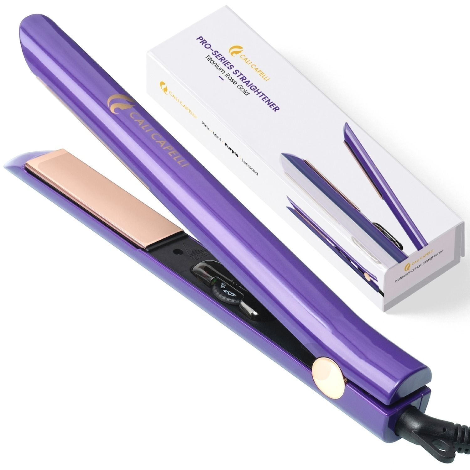 Calicapelli Pro 1'' Negative Ion Infrared Titanium Flat Iron for Hair Styling (Various Colors) $40 & 2-Pack $70 + Free Shipping