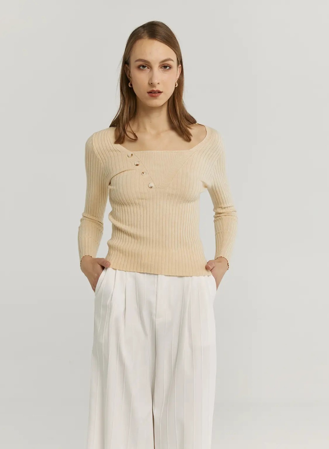 Gentle Herd 40% Off Sitewide: Women's Skinny Square-Neck Top $19.80 & More + Free Shipping