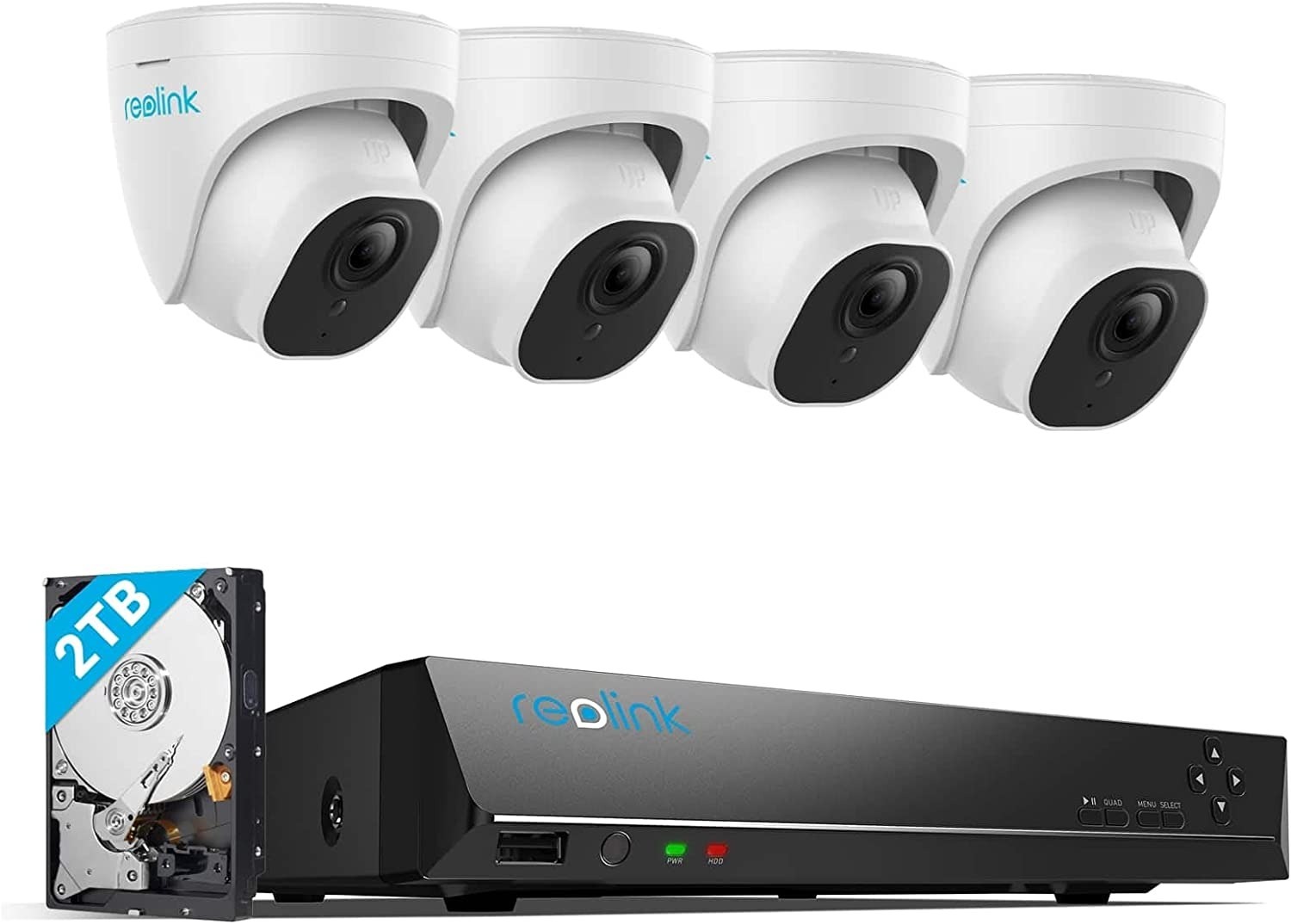 Reolink 4K Ultra HD 8CH PoE Security Camera System w/ 4-Cameras & 2TB HDD NVR $400 + Free Shipping