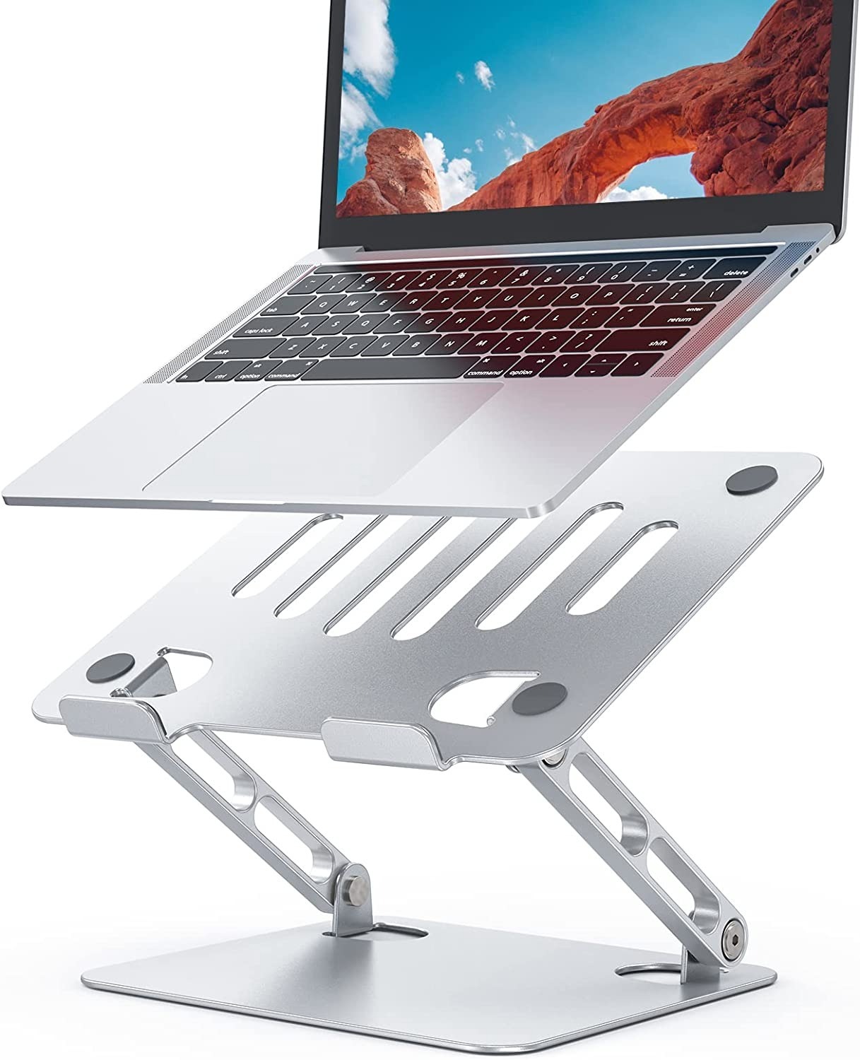 HUANUO Adjustable Portable Laptop Stand for up to 17" Laptops (Silver) $12 + Free Shipping