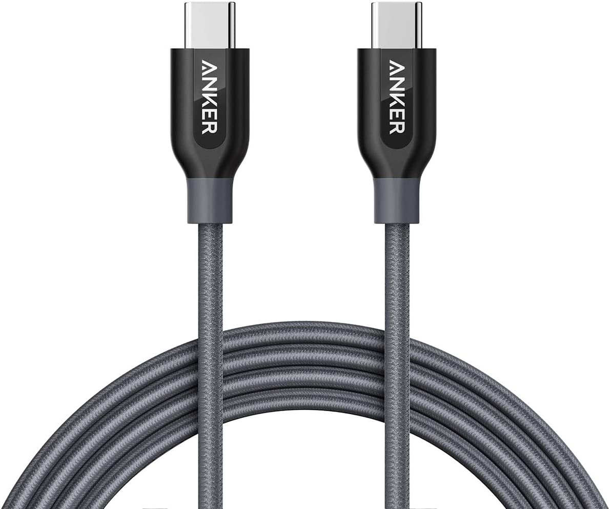 6' Anker Powerline+ USB-C to USB-C Cable, 60W USB 2.0 (Gray) $6.50 & More + Free Shipping w/ Prime or on Orders $25+