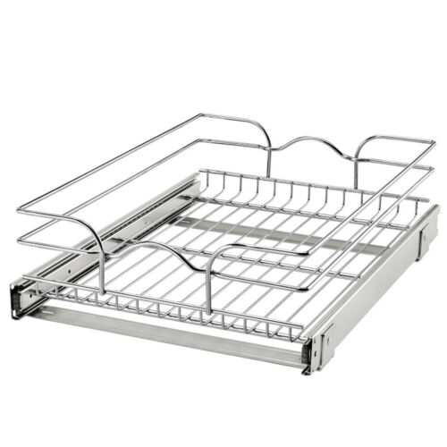 Rev-A-Shelf 15" x 20" Single Wire Basket Pull Out Cabinet Organizer $42 + Free Shipping