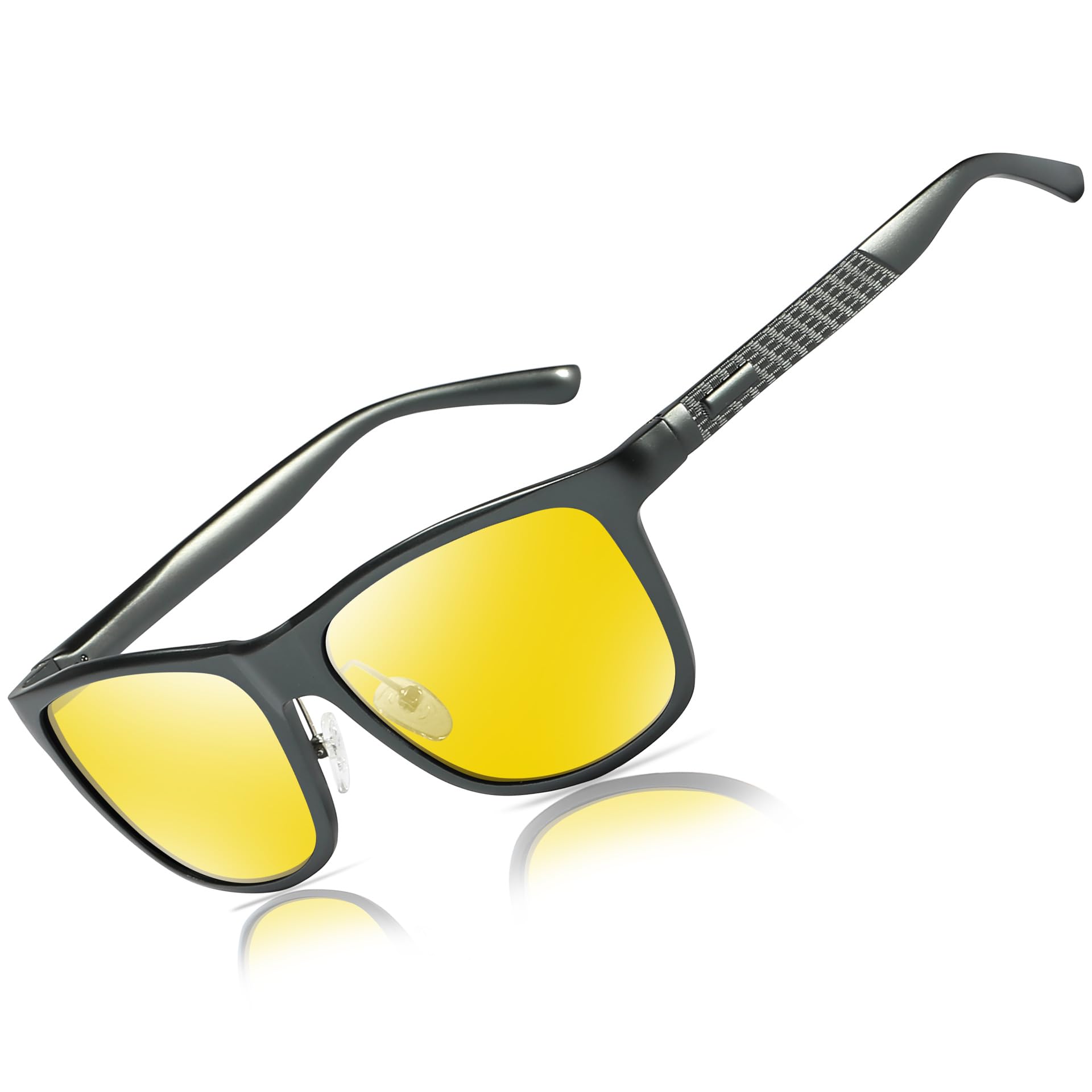 Bircen Men's AntiGlare Metal Frame Glasses for Night Driving (Various