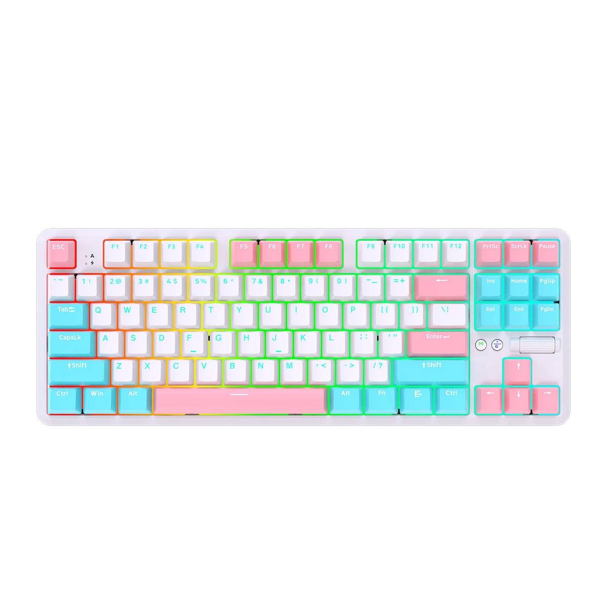 Ajazz K870T Pro 87-Key Wireless RGB Backlit Mechanical Keyboard w/ Three-Mode Connection (Summer Time) $55 + Free Shipping