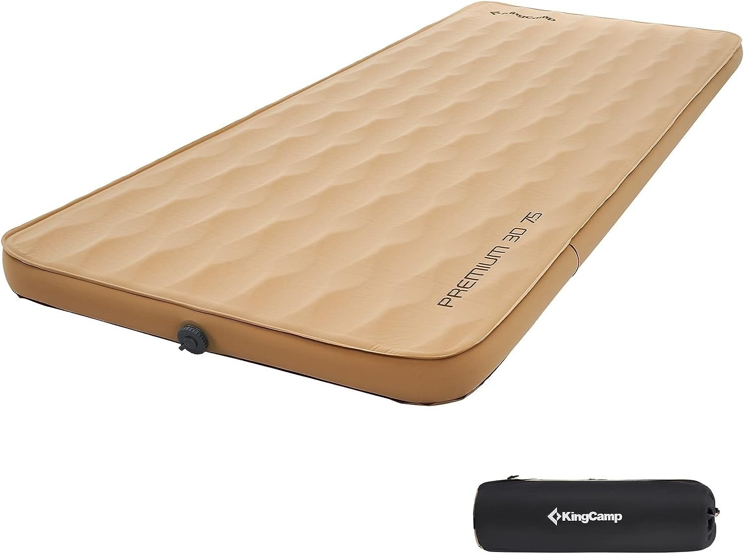 KingCamp Self-Inflating Foam Mattress Pad for Camping w/ R6.1 Thermal Rating (Single | Khaki) $66 + Free Shipping