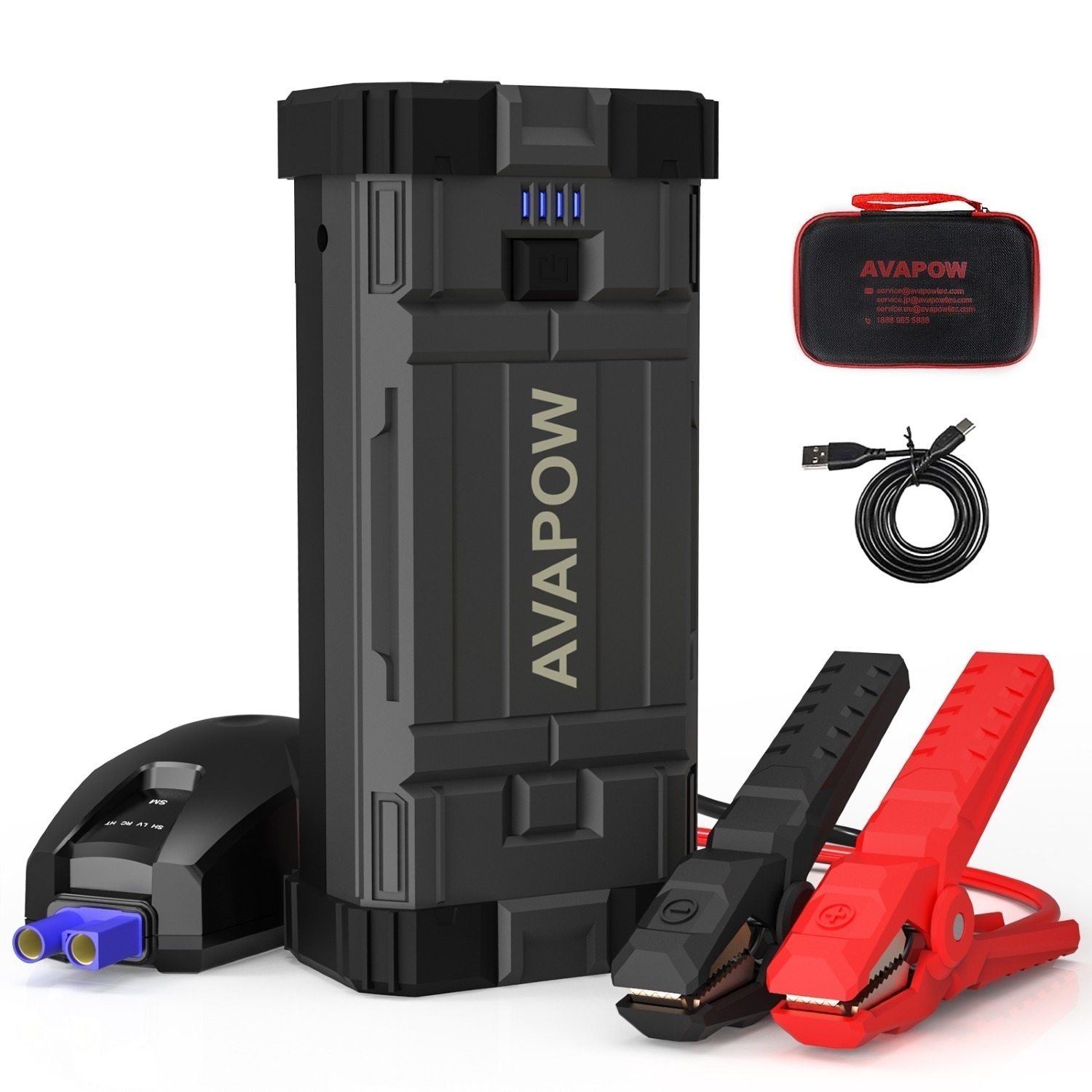AVAPOW 2000A Car Jump Starter Powerful Car Jump Starter with USB Quick  Charge