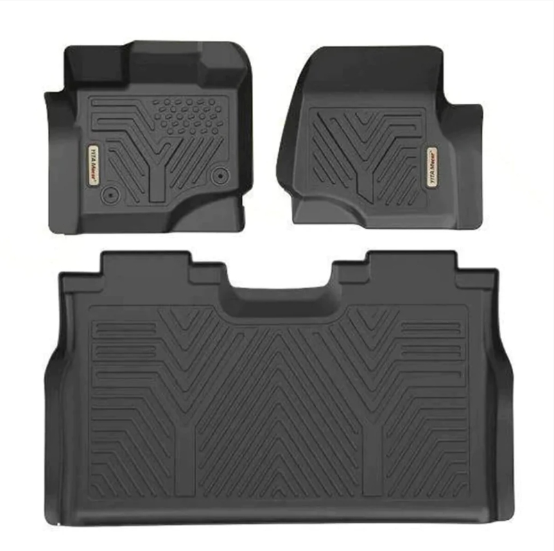 YITAMOTOR 1st & 2nd Row Waterproof Floor Mats for 2015-24 Ford F-150 Super Crew Cab (TPE All-Weather Protection Floor Liners ) $60 + Free Shipping