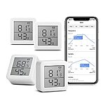 4-Pack SwitchBot Smart Bluetooth Thermometer Hygrometer $24.31 + Free Shipping w/ Prime or on Orders $25+