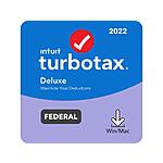 TurboTax 2022 Tax Software (PC/Mac Download): Deluxe Federal $37 &amp; More