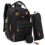 Dikaslon Diaper Bag Backpack w/ Changing Pad, Pacifier Case, &amp; Stroller Straps (Various Colors) $21 + Free Shipping w/ Prime or on orders $25+