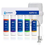 Express Water 9-Stage Elite Reverse Osmosis Alkaline Under-Sink Water Filtration System w/ Quick Twist Filter Change (Includes Faucet) $200 + Free Shipping