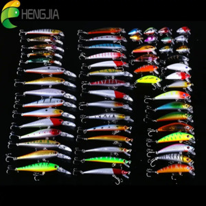 New Users: 56-Pc Topwater Minnow Crankbait Fishing Lures Kit $15.14 + Free  Shipping