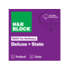 H&R Block Deluxe + State Tax Software + 1-Year/1 Device ESET NOD32 Antivirus 2024