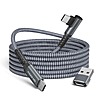 10' Basesailor 100W USB-C to USB-C Right Angle Cable w/ USB-A Adapter (Grey) $6.02 + Free Shipping w/ Prime