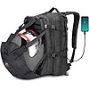 Kemimoto 37L Motorcycle Helmet Backpack w/ USB Charging Port (Black) $25 + Free Shipping