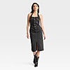 Universal Thread Women's Midi Halter Denim Dress (Black or Medium Wash, Various Sizes) $14.99 + Free Shipping