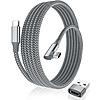 10' Elebase 100W Right-Angled USB C to C Cable w/ USB A Adapter (Gray) $5.99 + Free Shipping w/ Prime