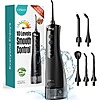 COSLUS 10 Level Portable Water Flosser (Black) $9.99 + Free Shipping w/ Prime