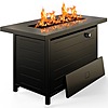 Ciays 42&amp;quot; 60,000 BTU Gas Propane Fire Pit with Steel Lid &amp;amp; Lava Rock $169.99 + Free Shipping