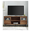 Walker Edison 58&amp;quot; Owen Glass and Wood TV Console (Rustic Oak) $49 &amp;amp; More + Free Shipping