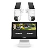 SANNCE 4CH 4MP Wireless Security Camera System w/ 10.1" NVR Monitor & 2x Solar PTZ Outdoor Cameras $195.50 & More + Free Shipping